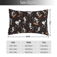 thumbnail image 2 of Fotbe Jumping Skull Funda de Almohada Decorativa Estilo Occidental, Lujo en Algodón, Fundas para Almohadas King, Cojín Estampado para Decoración del Hogar-14"x20", 2 of 6