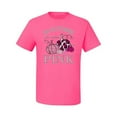 thumbnail image 2 of Wild Bobby In October We Wear Pink Pumpkin Cheetah Print Breast Cancer Awareness Men Tee, Neon Pink, 3X-Large, 2 of 6