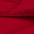 thumbnail image 5 of D.N.G. BEDDINGS 800 Thread Count 5 Piece Comforter Set, 100% Egyptian Cotton Cover, Damask Stripe, Oversized Super King Size, Red Color, 5 of 6