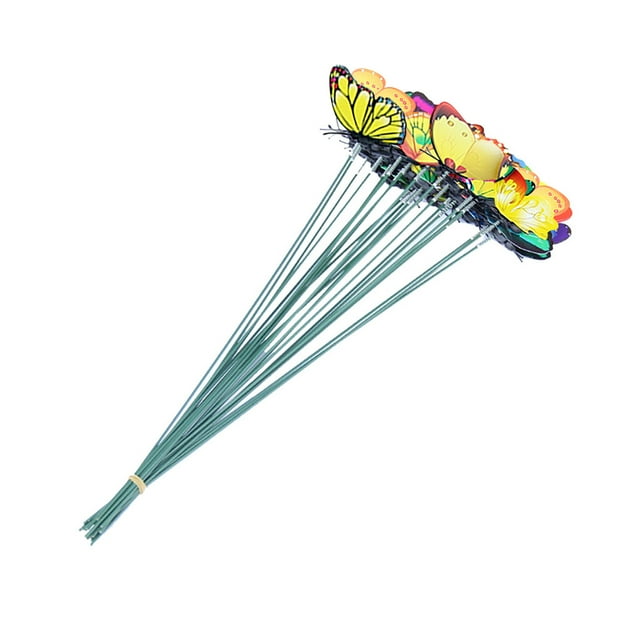 RXIRUCGD Butterfly Stakes Outdoor Yard Planter Flower Pot Bed Garden Decor Butterflies