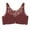 Wine, variant on CAICJ98 Bras Women Supportive Wireless No Underwire Push Up Bras Full Coverage Bralette Comfort T-Shirt Bra Red,42C