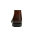 thumbnail image 6 of Santimon Mens Dress Shoes Genuine Leather Chukka Boots Lace Up Casual Boots Chelsea Boots Brown 9 US, 6 of 7
