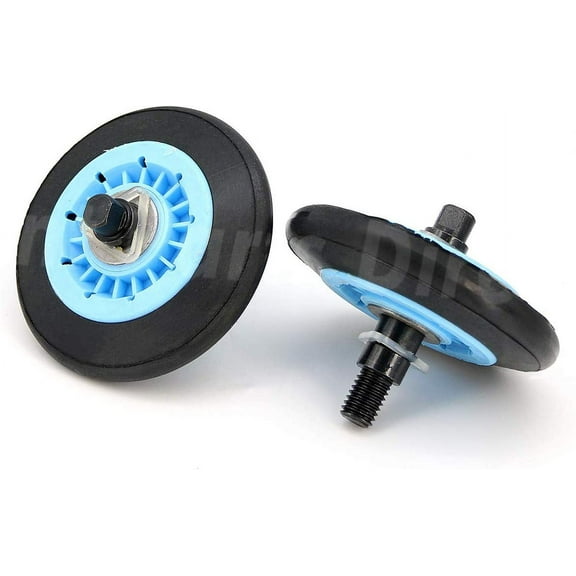 DC97-16782A Pack of 2 Replacement for Samsung Dryer Drum Support Roller & Axle Kit, DC97-07523A C97-07523B PS4221885 AP5325135