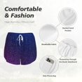 thumbnail image 4 of Balery Neon Glitter Pattern Women's Running Shorts with Liner 2 Pockets Elastic Workout Athletic Gym Yoga Shorts-Medium, 4 of 7