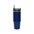 thumbnail image 2 of 20 Oz Stainless Steel Tumbler with Straw - Navy, 2 of 2