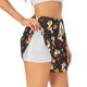 thumbnail image 1 of Balery Autumn Fox Pantalones cortos deportivos para mujer con forro y dos bolsillos, elásticos, para entrenamiento, gimnasio, yoga-Small, 1 of 7