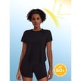 thumbnail image 2 of Weardear Workout Tops for Women UPF 50+ Yoga Shirts Short Sleeve Athletic Tops with Side Slits Loose Fit Running Gym Tee Top, 2 of 7