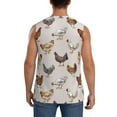 thumbnail image 4 of Kdxio Various Chicken for Men's Muscle T-shirt,Sleeveless for Workout Running Athletic Gym Lounge Casual, 4 of 7