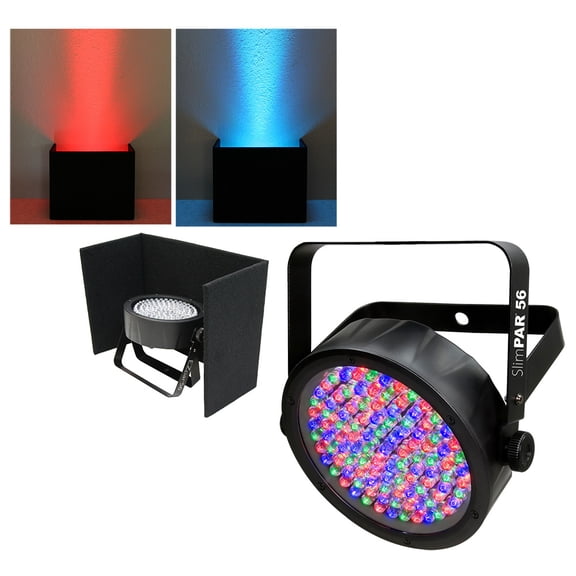 Chauvet DJ Lighting Slimpar 56 Compact RGB LED Uplighting Wash & Up Light Cover