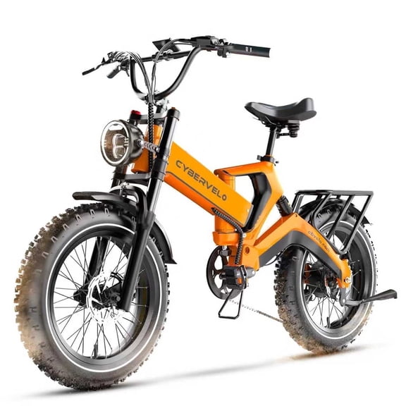 1000W(Peak 2000W) Folding Electric Bike for Adults,35MPH 100Mile,48V 25Ah Removable Battery,20" x 4.0 Fat Tire Foldable Electric Bicycle,8-Speed Electric Mountain E-Bike, Commuter Ebikes