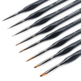 thumbnail image 4 of Transon Fine Detail Art Paint Brush Set 8pcs with Triangular Handle for Miniatures Model Craft Face Painting Suitable for Acrylic Gouache Watercolor Oil, 4 of 7