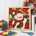 thumbnail image 4 of Twfbrm Christmas Kinusaiga Fabric Art Kit, 3D Mosaic Craft Kits with Wooden Frame and Tools, Holiday DIY Relaxing Handmade Art Project Christmas Decoration for Gift, Part, Home Decor, 4 of 6