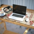 thumbnail image 3 of Long Mouse Pads for Desk,Pioneer Flower Floral Print Pattern Desk Mats on Top Of Desks, Desk Mouse Pad Extra Large with 3mm Non-Slip Base and Stitched Edge for Gaming,Office,Work,Home 35.4"x15.7", 3 of 6