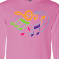 thumbnail image 4 of Inktastic Music Notes Musical Long Sleeve T-Shirt, 4 of 5