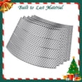 thumbnail image 4 of 28" Christmas Tree Collar, Metal Tree Collar Decoration for Real & Artificial Trees, Silver, 4 of 8