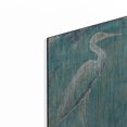 thumbnail image 2 of Luxe Metal Art 'Coastal Egret I Dark' by Sue Schlabach, Metal Wall Art, 12"x16", 2 of 9