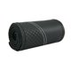 thumbnail image 1 of Funda genérica para volante de coche, de cuero negro, resistente al desgaste y cosida a mano. Linea blanca, 1 of 9