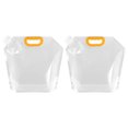 thumbnail image 1 of Unique Bargains Sac d'Eau Pliable 5L, Pichet de Rangement en Plastique Pliable, 2 Pack Transparent, 1 of 7
