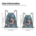thumbnail image 2 of Daiia Watermelons Dachshunds Pattern Drawstring Backpack, Gym Bag, Lightweight Backpack, Water-Resistant Bag Travel Sports Backpack, Fitness Bag, Yoga Bag-Small, 2 of 6