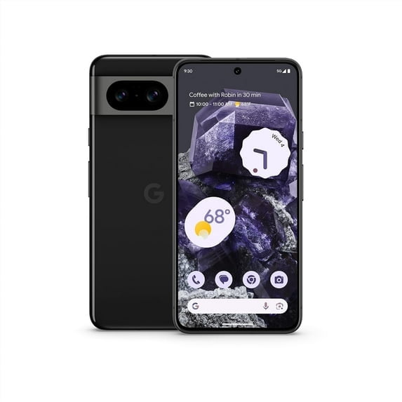 Restored Google Pixel 8 GKWS6 128GB Obsidian Unlocked (Refurbished)