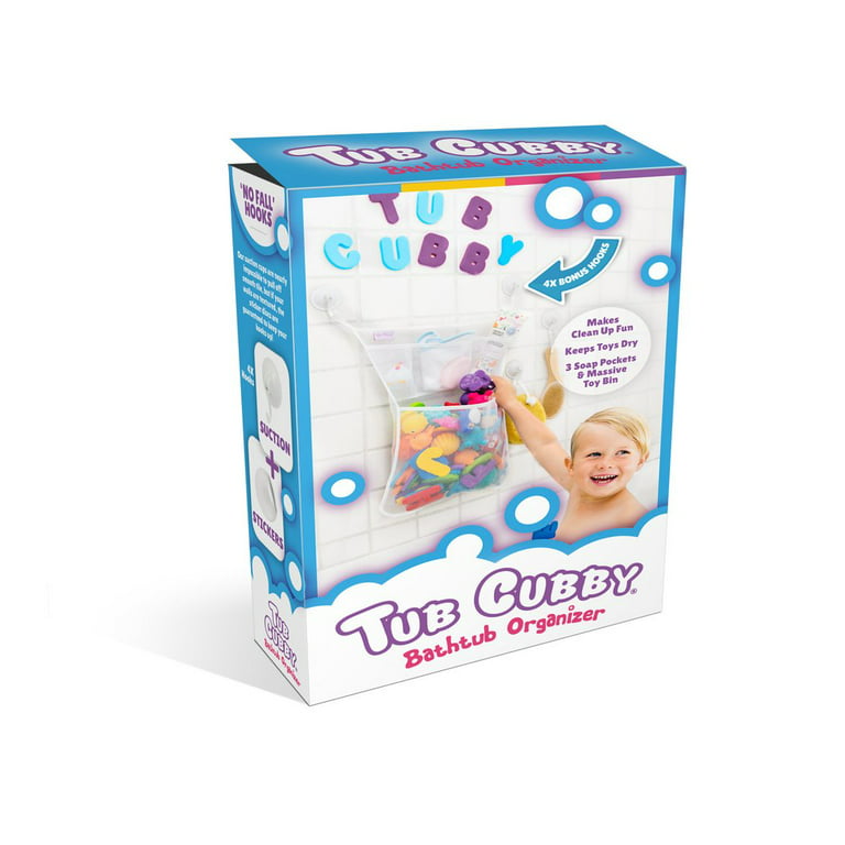 Tub Cubby Kids Bath Toy Organizer Keep Toys Dry Shower Storage Caddy Large  14x20 