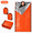 Orange, variant on KOYMISKU Emergency Sleeping Bag, 2 Pack Thermal Survival Bivy Sack with Whistle Buckle, Waterproof Windproof Portable Emergency Blanket for Camping Hiking Backpacking