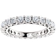 thumbnail image 1 of 2 Ct Diamond Eternity Ring 14k White Gold Womens Stackable Wedding Band, 1 of 1