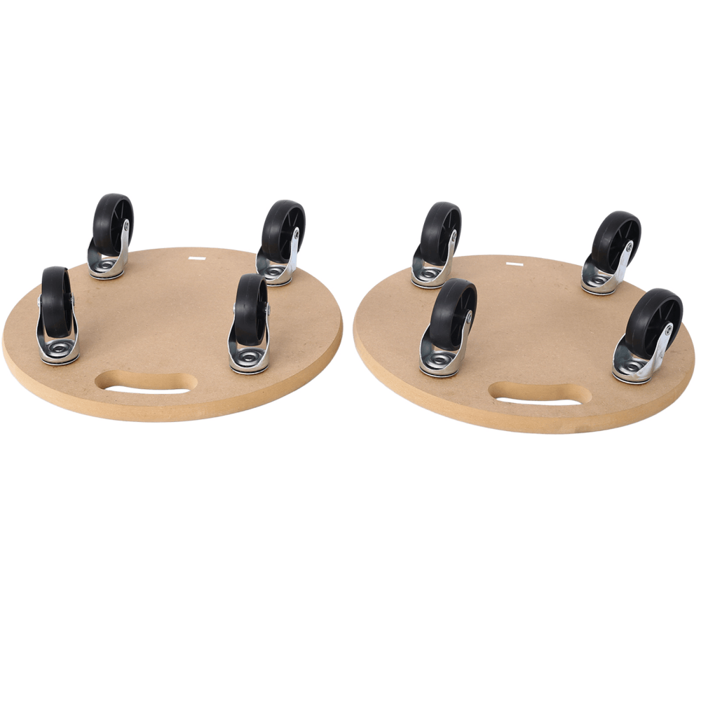 Tcbosik Furniture Moving Dollies Set of 2, 15 inch Wooden Mover, Heavy Duty Dolly for Couch, Fridge, Washer, Planter, Easy Transportation of Heavy Items, Natural