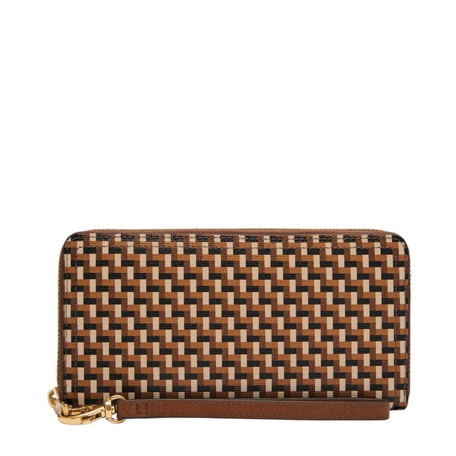 Billetera Clutch Fossil Logan de Cuero Sintético para Mujer con Bloqueo RFID