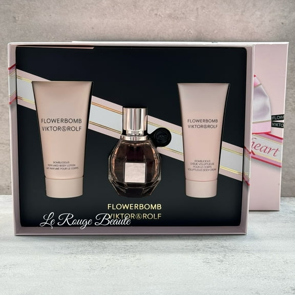 Viktor & Rolf FLowerbomb Eau De Parfum   Lotion   Body Cream Gift Set