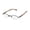 White, variant on NEW VERA WANG V138 WOMENS/LADIES DESIGNER HALF-RIM MATTE BLACK / RED HORN DEMO LENS CASUAL MADE IN JAPAN FRAME DEMO LENSES 48-17-135 EYEGLASSES/GLASSES