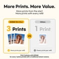 thumbnail image 3 of KODAK Mini 3 Retro Instant Portable Photo Printer (3x3 inches) + 38 Sheets Bundle, Black, 3 of 10