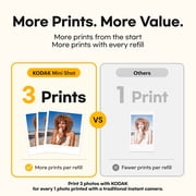 KODAK Mini 3 Retro 4PASS Portable Photo Printer (3x3 inches) + 38 Sheets Bundle, Yellow