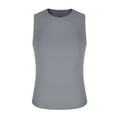 thumbnail image 5 of FNFYFH Mens Shirts Mens Tank Tops Dark Gray, Fashion Men Casual Solid Color Fitness Sportswear Round-Neck Tank Top, 5 of 7
