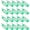 Green, variant on Plastic Key Tags with Split Ring Keychain ID Luggage Label Window 60x21mm, 20Pcs(Blue)