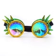 thumbnail image 4 of Gafas Steampunk 2x Rainbow Concierto Caleidoscopio Rojo Oro jinwen, 4 of 8