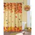 thumbnail image 2 of Fall Maple Leaf Shower Curtain Set ，Waterproof Fabric Shower Curtains Thanksgiving Leaves Shower Curtains for Bathroom,Bathroom Decor 72"x72", 2 of 7