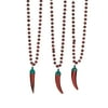 Metallic Chili Pepper Beaded Necklace - Jewelry - 24 Pieces