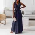 thumbnail image 4 of Bjutir Womens Summer Casual Sleeveless High Waist Long Dress Boho Dress Evening Dress Womens Fall Formal Dresses, 4 of 8