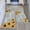 Sunflower(wood), variant on Sunflower Kitchen Rugs and Mats Set of 2, Farmhouse Sunflower Kitchen Decor and Accessories Decoration, Grey sunflower Kitchen Rug Non-skid Washable Kitchen Mats for Floor, 17"x 47"+17"x 30"