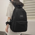 thumbnail image 4 of Fgnfyis Girls School Backpack Women Solid Color Stylish Lightweight Everyday Casual Large Capacity College Bookbag Kids Backpack Black, 4 of 5