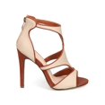 thumbnail image 2 of Liliana DG71 Canvas Cut Out Peep Toe Single Sole Sandal, 2 of 5