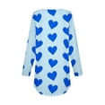 thumbnail image 5 of Meichang Chemises à Manches Longues pour Femmes Valentines Day Tops Vacances Col Rond Cœur T-Shirts Graphiques Tendance Ourlet Courbe Tunique Tops Grande Taille, 5 of 5