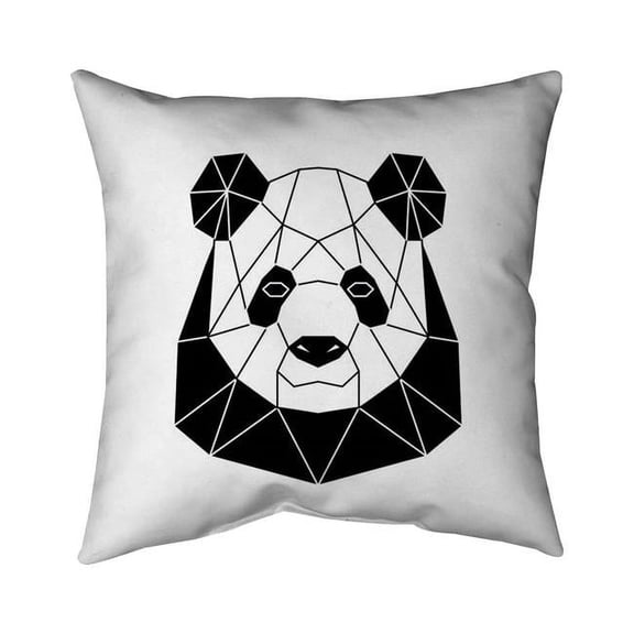 26 x 26 in. Geometric Panda-Double Sided Print Indoor Pillow