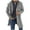 Gray, variant on Men's Wool Blends Double-Breasted Pea Coat Vintage Notched Lapel Business Work Long Jacket Cardigan Casual Slim Fit Streetwear Winter Trench Coats with Pockets