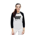 thumbnail image 2 of Thread Tank Mama Bee Unisex 3/4 Sleeves Baseball Raglan White Black Small, 2 of 4