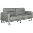 thumbnail image 4 of Safavieh Tribeca Contemporary Polyester Foldable Sofa Bed, Grey, 4 of 7