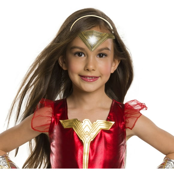 Disfraz de la Liga de la Justicia Wonder Woman iluminada para niños
