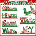 thumbnail image 7 of Ayieyill 6Pcs Christmas Table Decorations Signs, Christmas Decoration Indoor, Wooden, 7 of 7