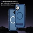 thumbnail image 4 of Allytechgroup iPhone 16 Plus Case Magnetic, [Military Grade Protection] Compatible with Magsafe Rugged Hybrid TPU PC Back Cover Bumper Phone Case Cover for Apple iPhone 16 Plus, Blue, 4 of 7